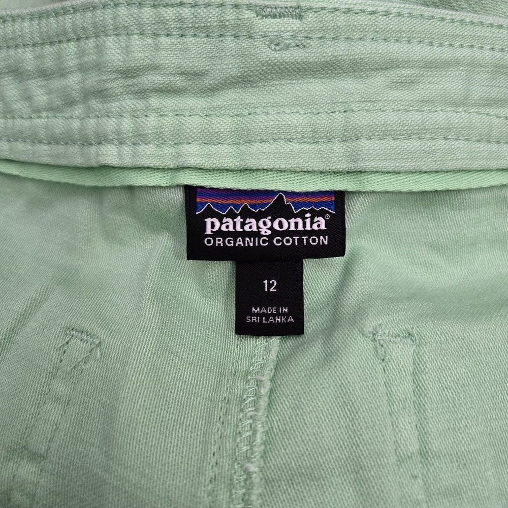 PATAGONIA Women Organic Cotton Slub Woven 5" Shorts Pistachio Green‎ 12 - Picture 10 of 13